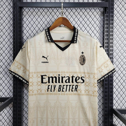 23/24 AC Milan x PLEASURES White Fourth Jersey