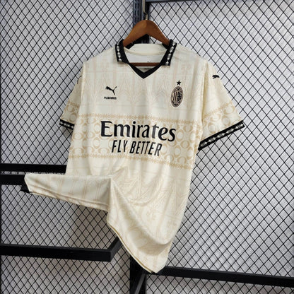23/24 AC Milan x PLEASURES White Fourth Jersey