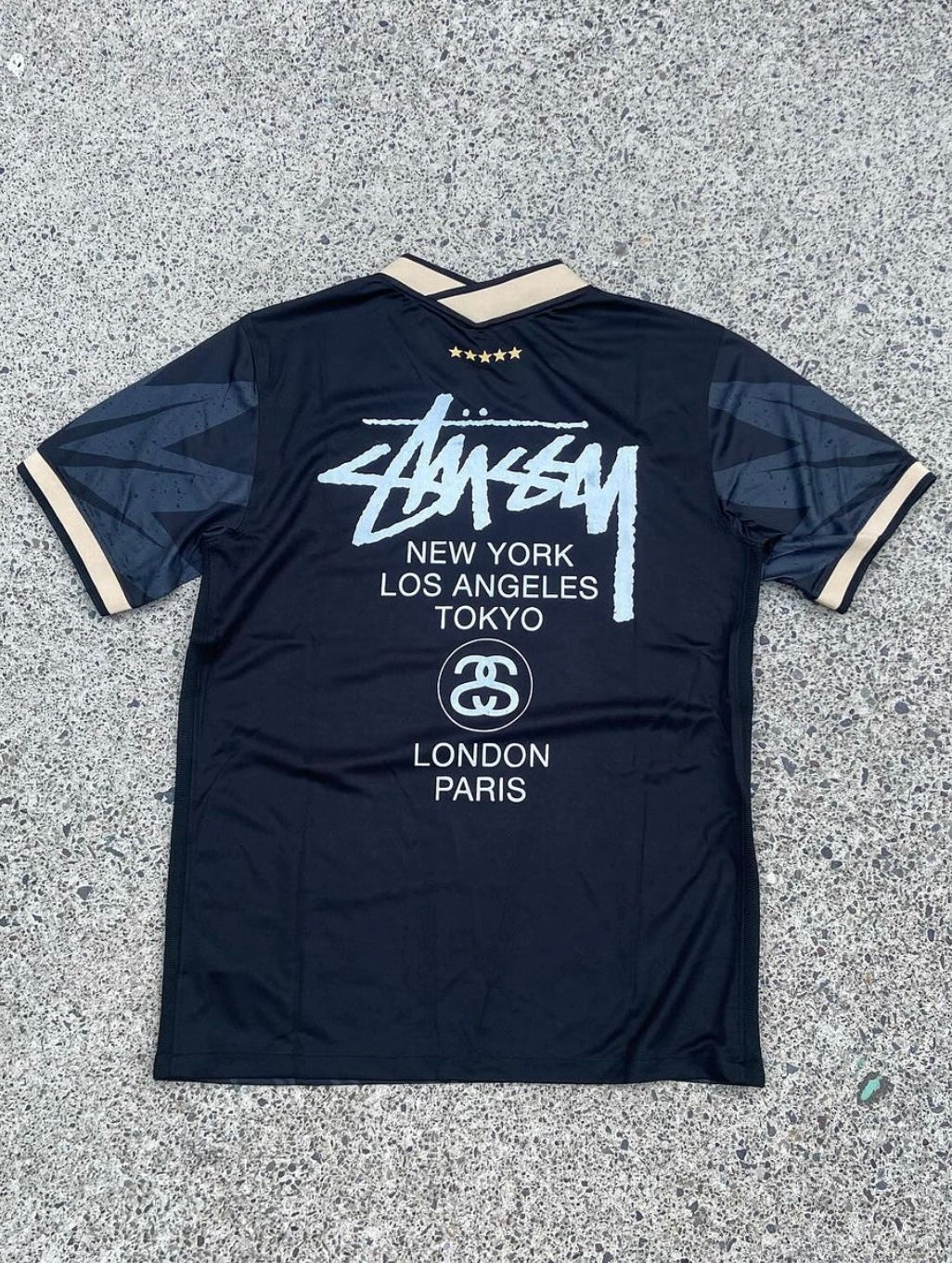 STÜSSY x “BRASIL” JERSEY - BLACK WORLD CUP EDITION