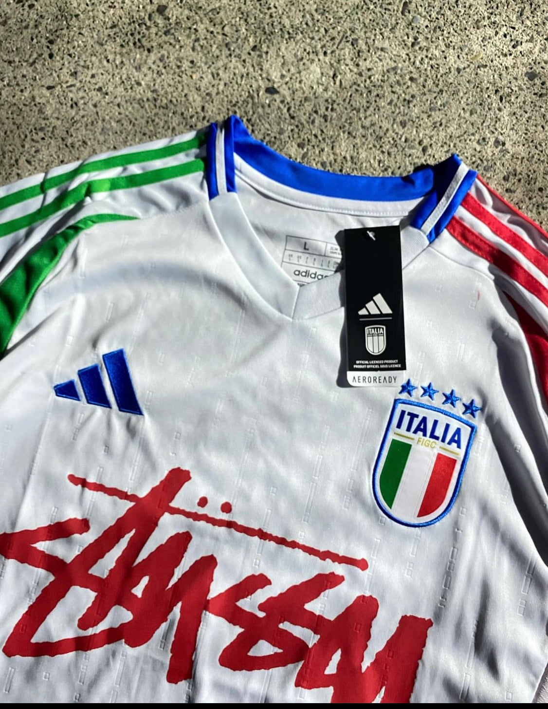 STÜSSY X “ITALY” JERSEY - white