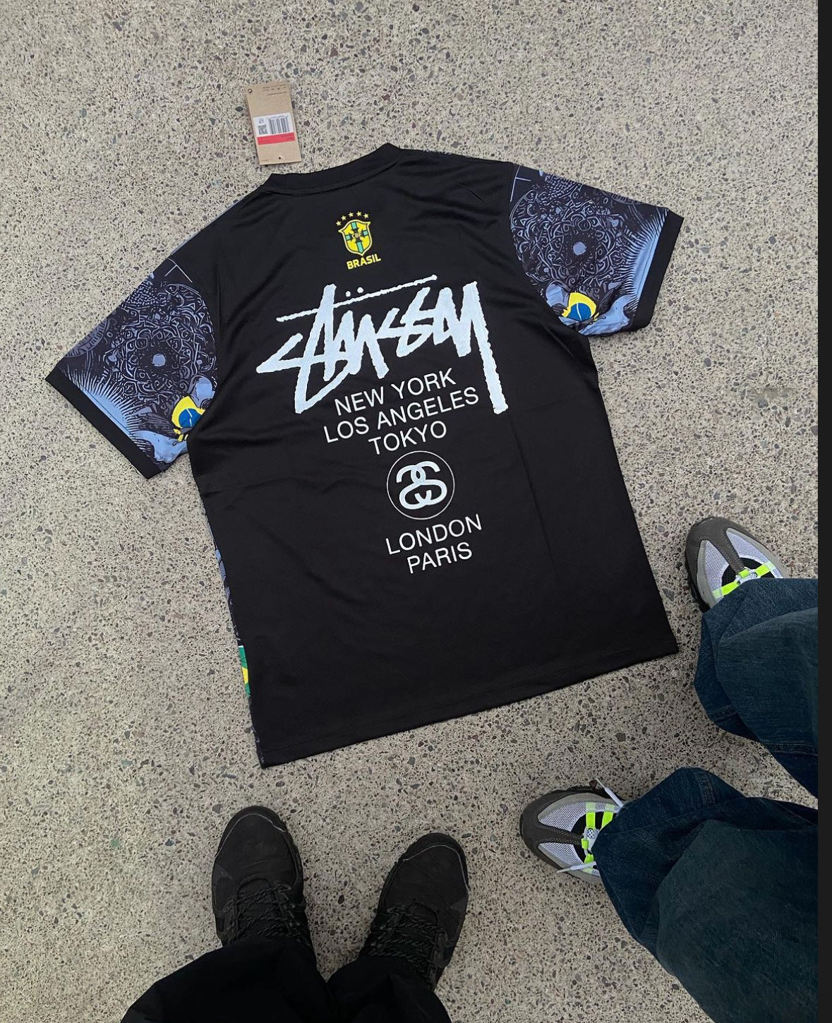 STÜSSY 2024 special edition Brazil black kit - Jesus edition (KIDS SIZES)