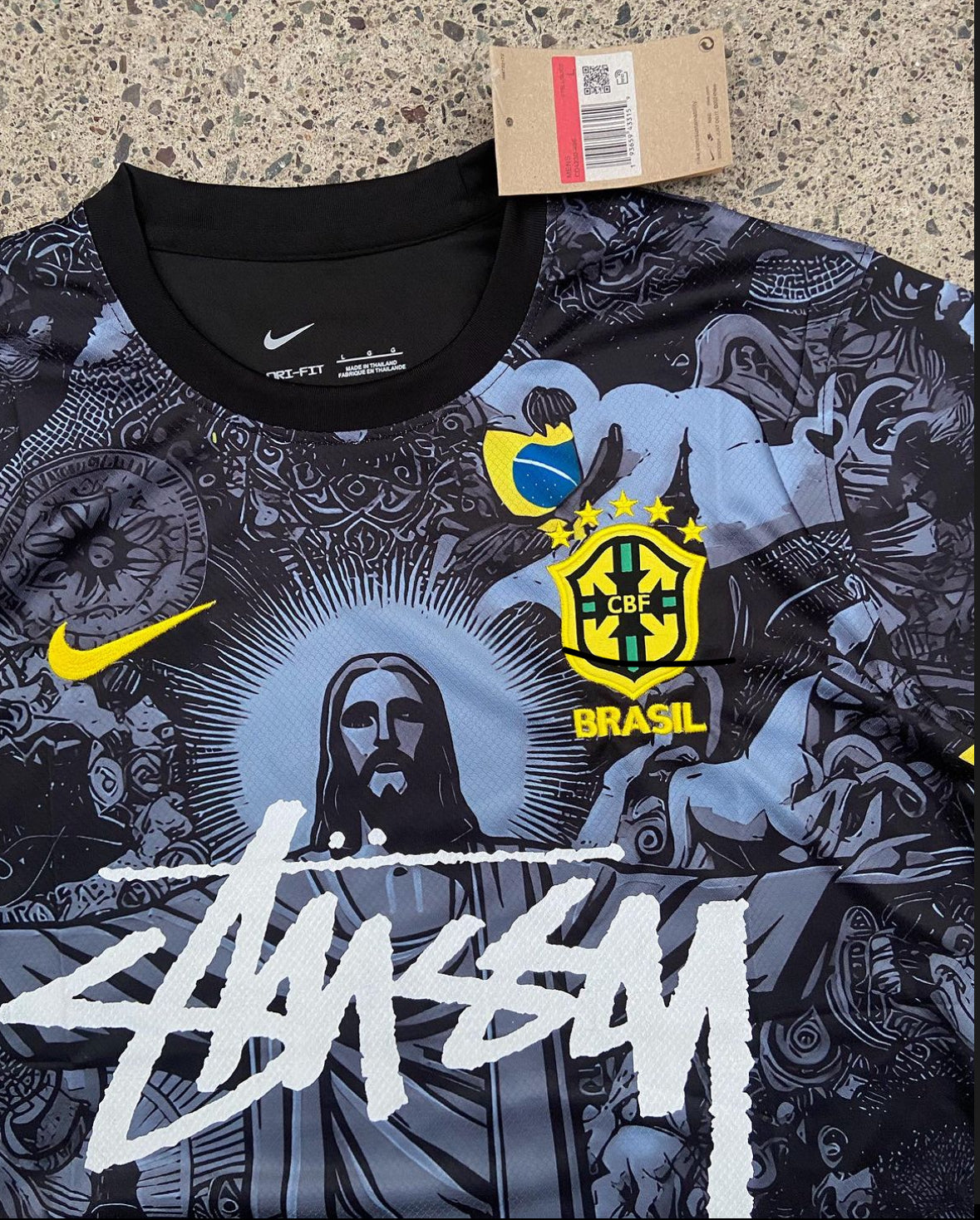 STÜSSY 2024 special edition Brazil black kit - Jesus edition (KIDS SIZES)