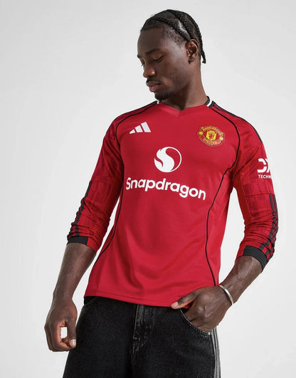 ADIDAS MANCHESTER UNITED FC 25/26 LONG SLEEVE HOME JERSEY