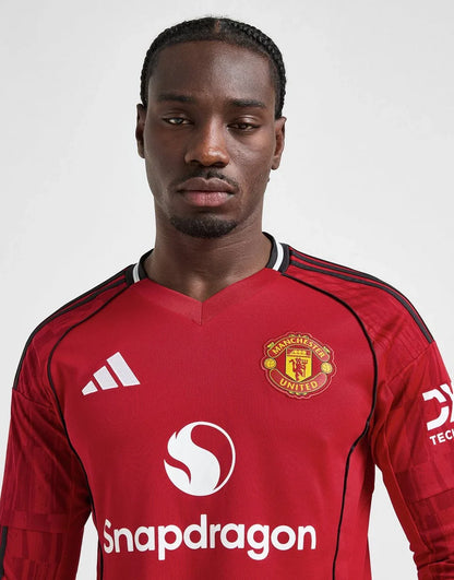 ADIDAS MANCHESTER UNITED FC 25/26 LONG SLEEVE HOME JERSEY