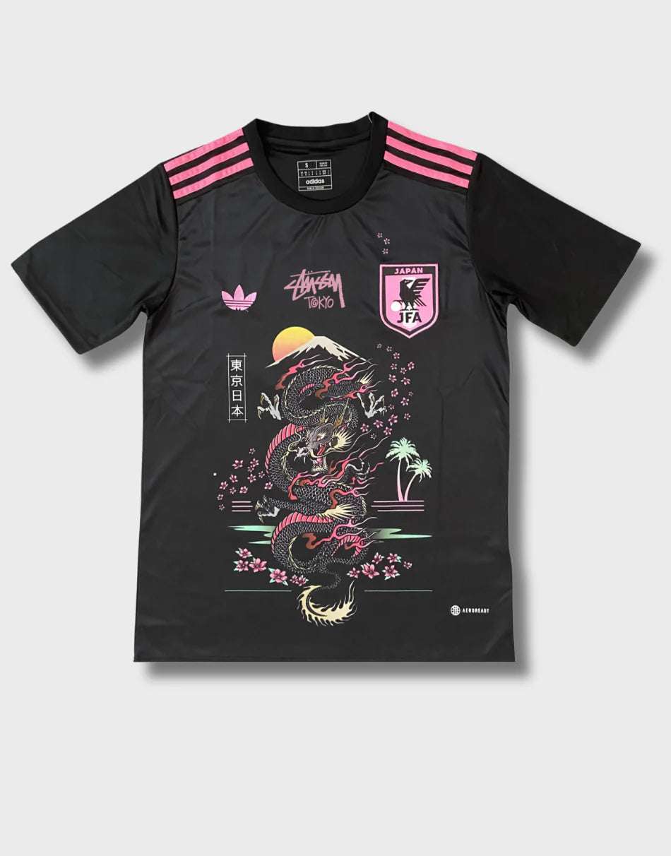 STÜSSY x “JAPAN” JERSEY - BLACK DRAGON