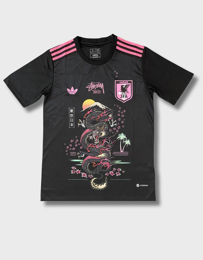STÜSSY x “JAPAN” JERSEY - BLACK DRAGON