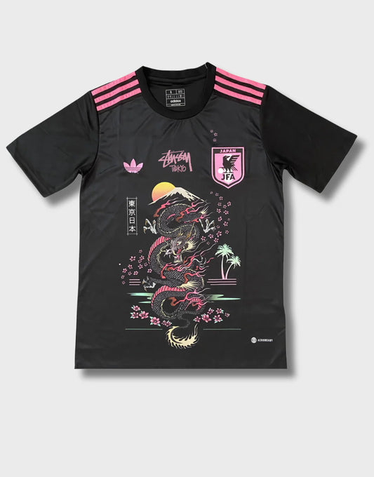 STÜSSY x “JAPAN” JERSEY - BLACK DRAGON